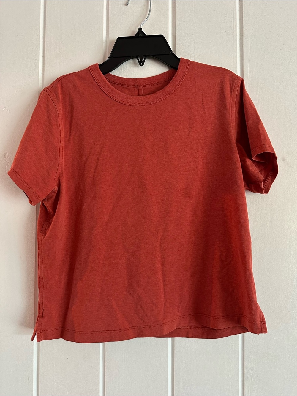 Lululemon Classic Cropped Short Sleeve Tee - Rust Red